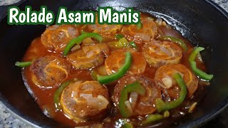 Resep ROLADE ASAM MANIS || Cara Membuat Rolade Asam Manis Super Simple \u0026 Enak