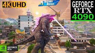 Fortnite Godzilla Live Event Gameplay | RTX 4090 4K Max Graphics + Ray Tracing ON #fortnite