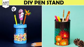 DIY Pen Stand | Desk Decor | Tin Painting | DIY Pencil Holder | Best Out Of Waste |  @VENTUNOART