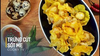 #CookyVN - Cách làm TRỨNG CÚT CHIÊN GIÒN SỐT ME ăn vặt siêu ngon - Cooky TV