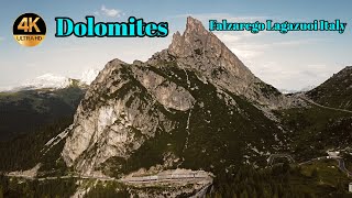 Dolomites Falzarego Lagazuoi Italy 4K 🇮🇹 DJI Mini 2 Cinematic ⁴ᴷ⁶⁰