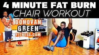 4 Minute Seated Tabata Workout | Perfect For Busy People | CHAIR WORKOUTS