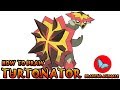 How To Draw Turtonator Pokemon | Drawing Animals