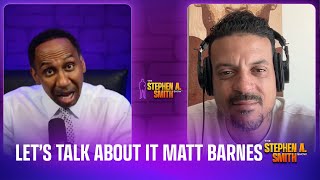 Stephen A. Smith and Matt Barnes get into it about Trump, Russell Westbrook, tak