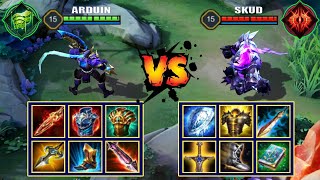 ARDUIN vs SKUD | FULL BUILD FIGHT | ARENA OF VALOR/AOV/ROV