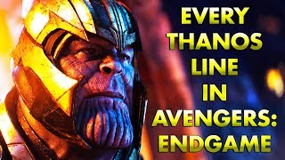 Every Thanos Line in AVENGERS: ENDGAME (2019) Supercut [HD]