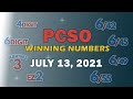 P49M Jackpot Ultra Lotto 6/58, EZ2, Suertres, 6Digit, Lotto 6/42 and Superlotto 6/49 | July 13, 2021