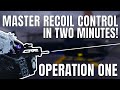 How To MASTER Recoil Control in Operation One! (Roblox Siege)