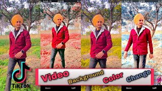 Change Video Background Color | Tiktok Trending | Tutorial | Punjabi |
