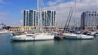 Herzliya Marina  In Israel    4K   המרינה של הרצליה