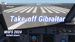 Gibraltar to Barcelona | Takeoff RWY09