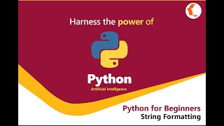 Python tutorial for Beginners [Full Course] String Formatting in Python. Video Series Part 12