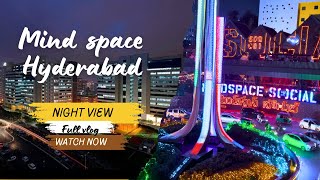 Night Walk to Mindspace \u0026 Inorbit Mall | Hyderabad Vlog | Exploring City Lights After Dark