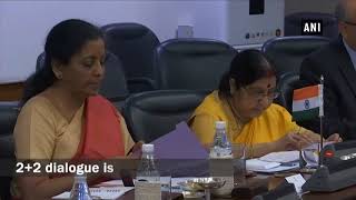 2+2 Dialogue: EAM Sushma Swaraj, Nirmala Sitharaman hold talks with their American counterparts