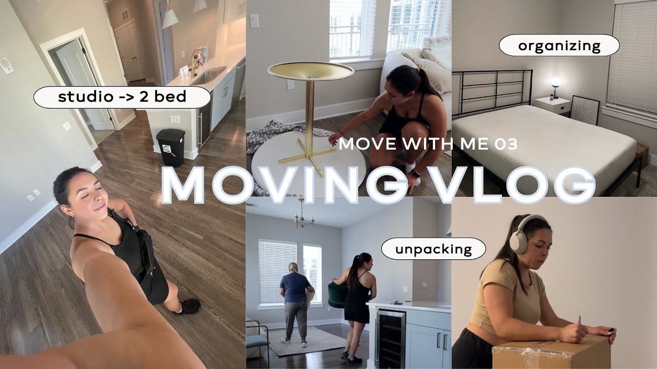 Moving Vlog 3 Moving Day Unpacking Organizing Movers Youtube