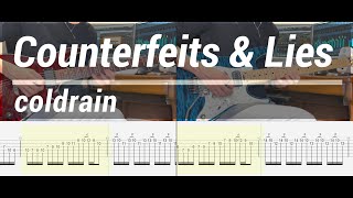 【TAB譜付き】Counterfeits & Lies / coldrain 弾いてみた Guitar cover