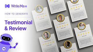 Write App Reviews, Product Reviews and Testimonial Using WriteMe.ai - AI Feedback Generator