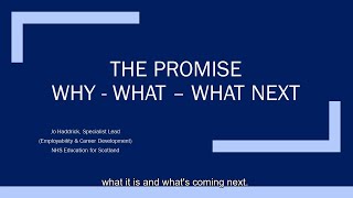 The Promise: Why, What, What Next? | Jo Haddrick | NHS Education for Scotland