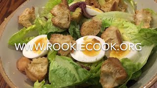 Anchovy, Egg and Crouton Salad