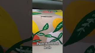 Anybody can paint on cardboard box/Recycle/DIY/very easy  #short