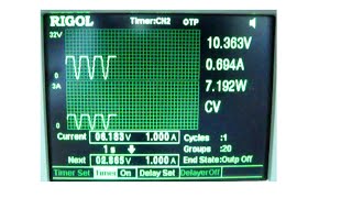 Cyrob: La fonction TIMER de l'alimentation DP832 Rigol