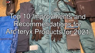 Top 10 Arc'teryx Product Improvements for 2021