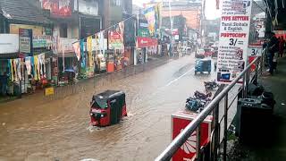 Flood, nawalapitiya, overflowing of rain water