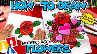 How To Draw Mother's Day Flowers Folding Surprise