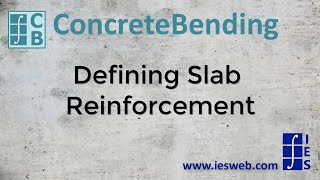 CB: Defining Slab Reinforcement