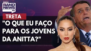 Bolsonaro alfineta Anitta por declarar apoio a Lula