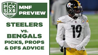 MNF Preview: Steelers-Bengals Picks, Props, Best Bets & DFS Advice | Pick Six Podcast