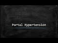 Portal Hypertension