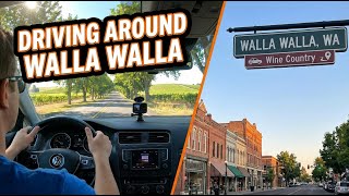Driving around Walla Walla, Washington