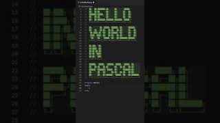Hello World in Pascal #Shorts