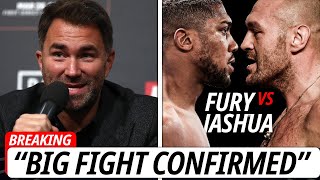 Tyson Fury vs Anthony Joshua Officially Confirmed by Eddie Hearn for 2025!