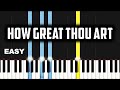 How Great Thou Art | EASY PIANO TUTORIAL BY Extreme Midi