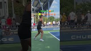 Tennis Star ⭐️ 🌟 Beatriz Haddad Maia shows her power 🎾💥💥 #wta #tennis #usopen #barbie #icespice