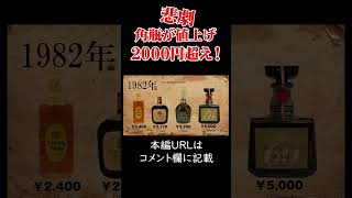 サントリー値上げで角瓶が2000円超え！ #ハイボール #ウイスキー #whisky #whiskey #ニュース  #NEWS