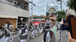 令和4年10月9日濱八町地区だんじり祭り　本宮　大津神社宮出　旧酔虎伝