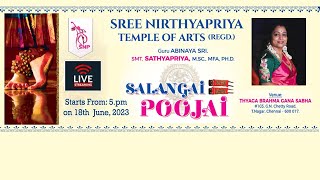 Salangai Poojai / Students of Sree Nirthyapriya Temple of arts / Disciples of Smt.C.Sathyapriya