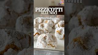 SOLO 5 ingredienti - Pizzicotti alle NOCI RICETTA VELOCE BISCOTTI MORBIDI #ricetta #dolci #perte