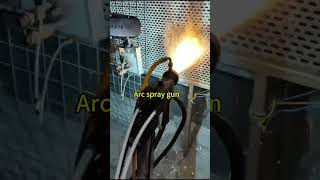 Supersonic arc spraying equipment