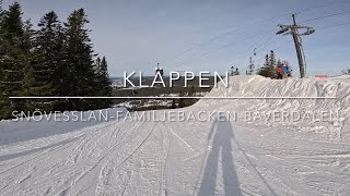 Kläppen. Snövesslan - Familjebacken - Bäverdalen