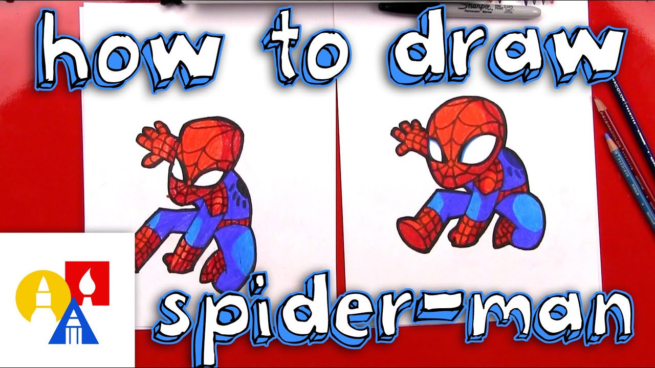 How To Draw Cartoon Spider Man Youtube How To Draw Cartoon Spider Man Youtube