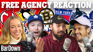 NHL FREE AGENCY LIVE REACTION