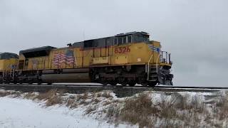 CP 244 east at Haycroft with UP power 1-19-2020