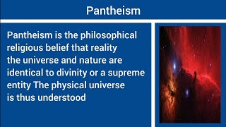 Pantheism | The beliefs of the non-religious | existential philosophy | learn English through story