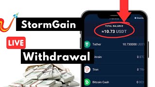 Stormgain Free Crypto Withdrawal || How To Withdraw From Stormgain (Live Withdrawal)