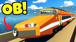 We Used a JET Train to Plow Through a  TSUNAMI in Stormworks Multiplayer!