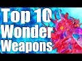 TOP 10 WONDER WEAPONS OF ALL TIME. (Call of Duty Zombies - Black Ops 3, 2 1 & WaW)